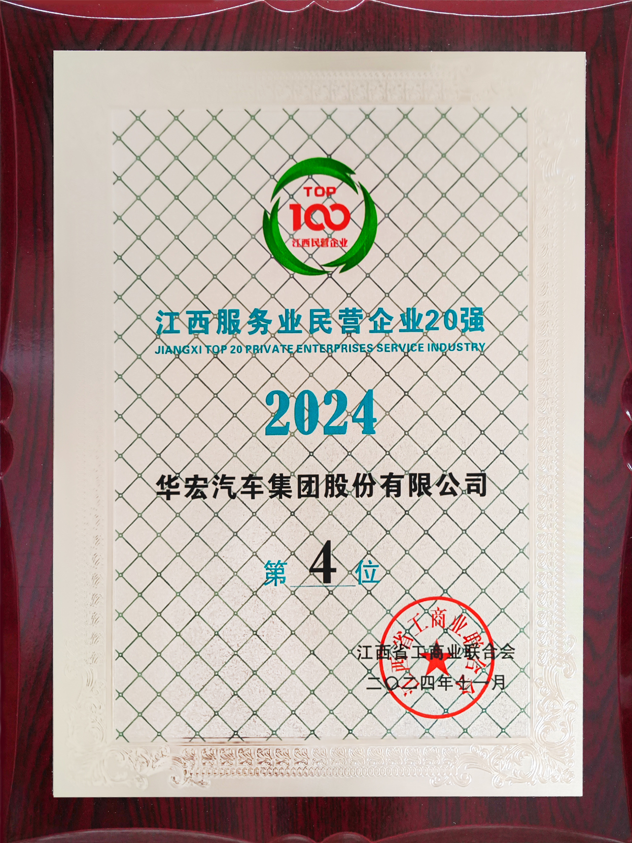 2024江西服务业民营企业20强第4位
